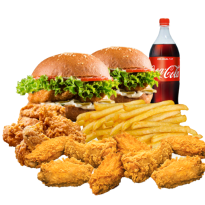 Arkadaş Tavuk Burger & Kanat (2 Kişilik)
