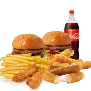 Arkadaş Burger & Stick Menü (2 Kişilik)