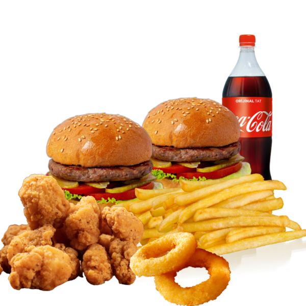 Arkadaş Burger & Nugget Menü (2 Kişilik)